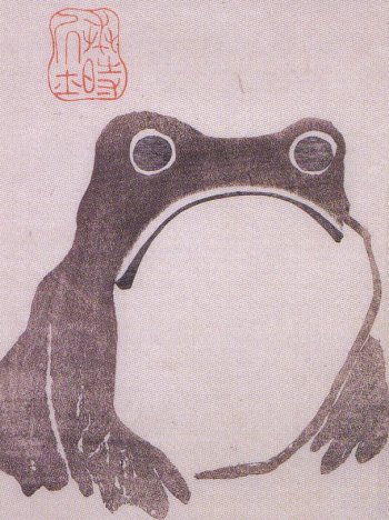Unhappy frog